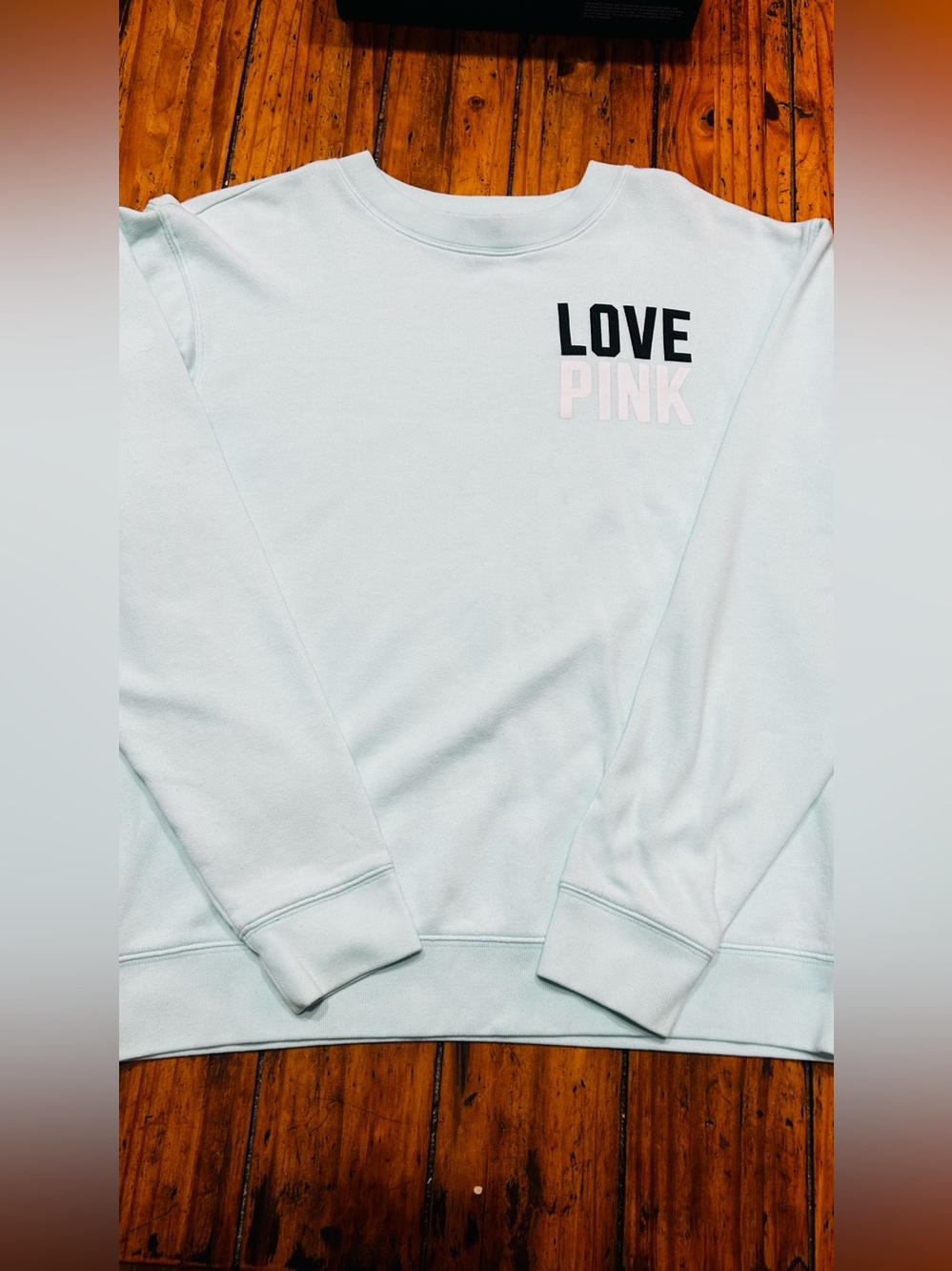 LOVE PINK Crewneck Sweatshirt - Light Green